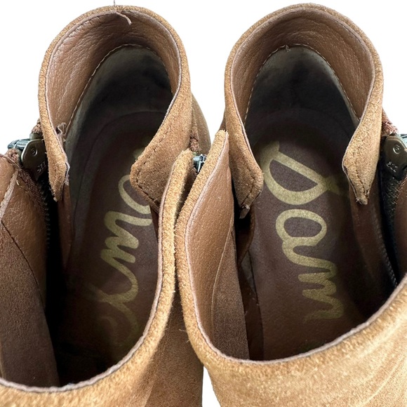 Sam Edelman Packer Brown Suede Double Zip Ankle Booties Size 9.5M - Picture 11 of 16